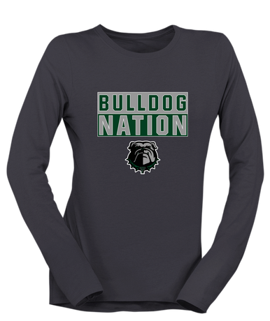 Trimble Bulldogs Nation #1 Women's LS T-Shirt