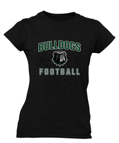 Trimble Bulldogs Football #1 Women's Premium SS T-Shirt
