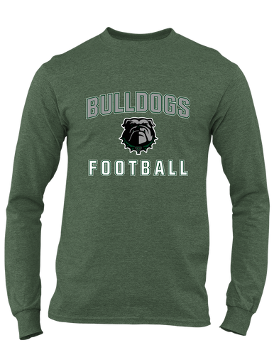 Trimble Bulldogs Football #1 Men's LS T-Shirt