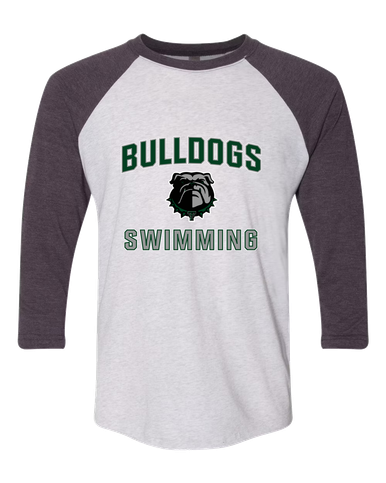 Trimble Bulldogs Swimming Men's Baseball T-Shirt