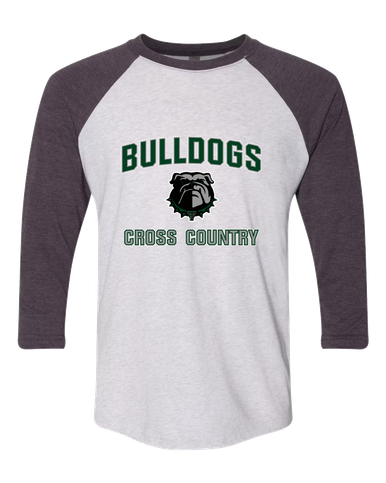 Trimble Bulldogs Cross Country Women's Baseball T-Shirt