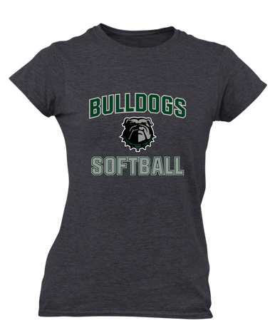 Trimble Bulldogs Softball #1 Women's Premium SS T-Shirt