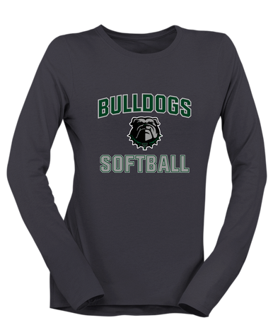 Trimble Bulldogs Softball #1 Women's LS T-Shirt