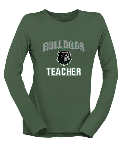 Trimble Bulldogs Teacher Women's LS T-Shirt