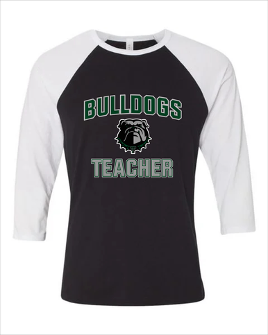 Trimble Bulldogs Teacher Women's Baseball T-Shirt