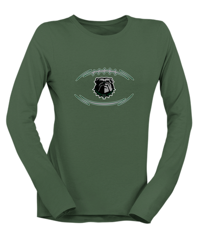 Trimble Bulldogs Football #3 Women's Premium LS T-Shirt