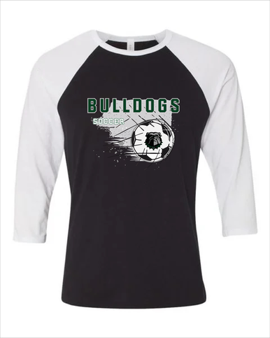 Trimble Bulldogs Soccer #2 Men's Baseball T-Shirt