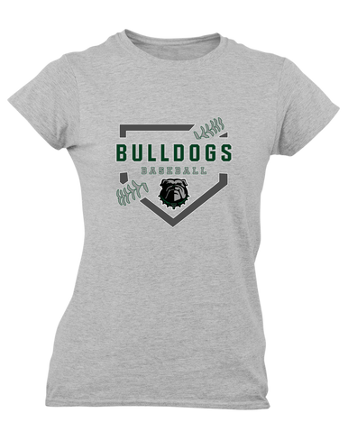 Trimble Bulldogs Baseball #2 Women's SS T-Shirt