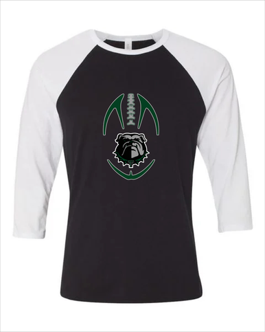 Trimble Bulldogs Football #4 Women's Baseball T-Shirt