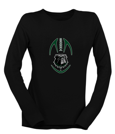Trimble Bulldogs Football #4 Women's Premium LS T-Shirt