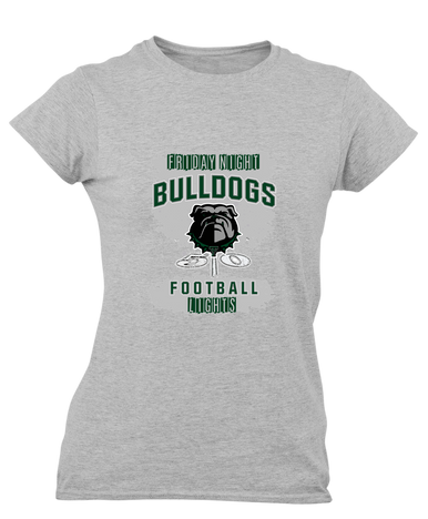 Trimble Bulldogs Football #6 Women's Premium SS T-Shirt