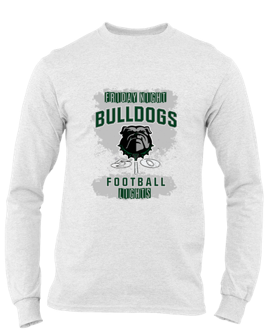 Trimble Bulldogs Football #6 Men's LS T-Shirt