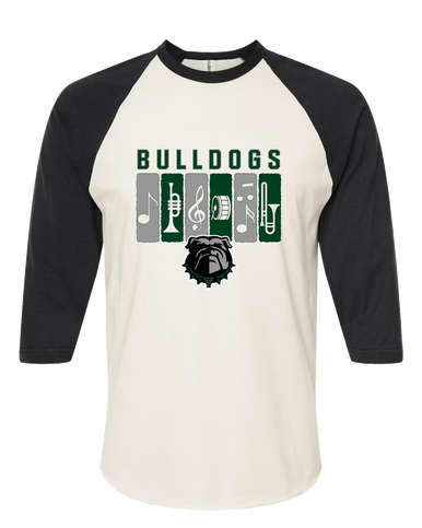 Trimble Bulldogs Band # 2 Men's Baseball T-Shirt