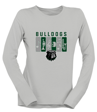 Trimble Bulldogs Band # 2 Women's Premium LS T-Shirt