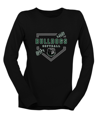 Trimble Bulldogs Softball #2 Women's LS T-Shirt