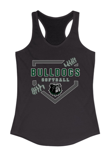 Trimble Bulldogs Softball #2 Women's Tank Top