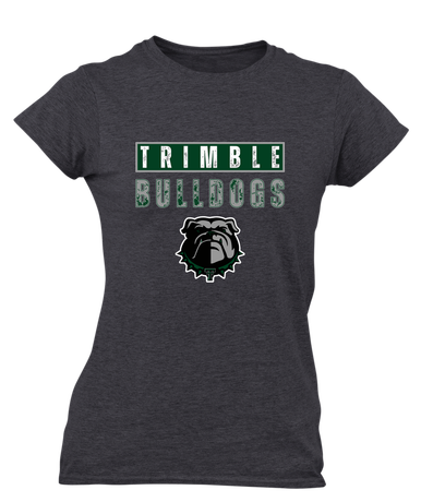 Trimble Bulldogs Mascot #9 Women's SS T-Shirt
