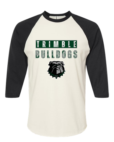 Trimble Bulldogs Mascot #9 Women's Baseball T-Shirt