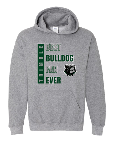 Trimble Bulldogs Best Bulldog Fan Men's Hoodie
