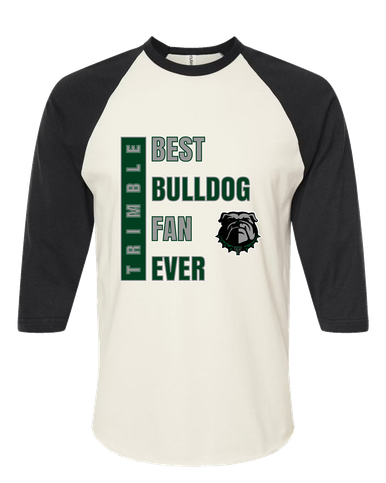 Trimble Bulldogs Best Bulldog Fan Men's Baseball T-Shirt