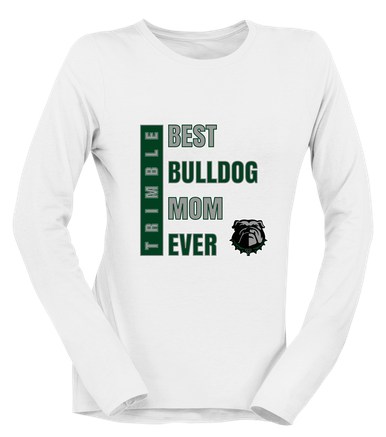 Trimble Bulldogs Best Bulldog Mom Women's LS T-Shirt
