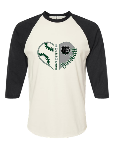 Trimble Bulldogs Heart Baseball Women's Baseball T-Shirt