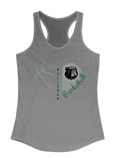 Trimble Bulldogs Heart Basketball Women's Tank Top