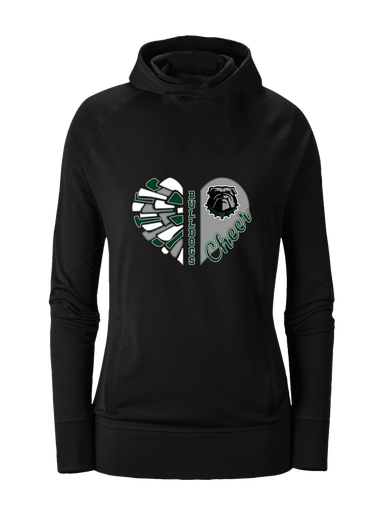 Trimble Bulldogs Heart Cheer Women's Hoodie