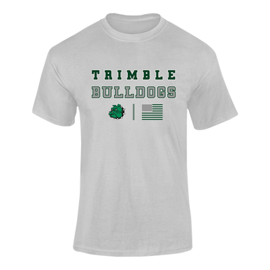 Trimble Bulldogs Mascot Spirit Flag Men's SS T-Shirt