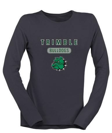 Trimble Bulldogs Mascot Mascot #3 Women's LS T-Shirt