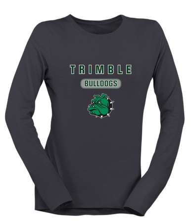 Trimble Bulldogs Mascot Mascot #3 Women's Premium LS T-Shirt