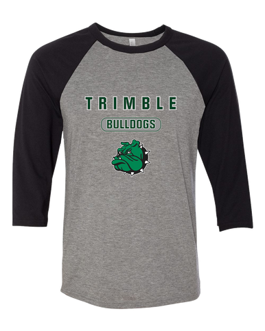 Trimble Bulldogs Mascot Mascot #3 Women's Baseball T-Shirt