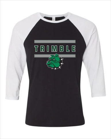 Trimble Bulldogs Mascot Mascot #4 Women's Baseball T-Shirt
