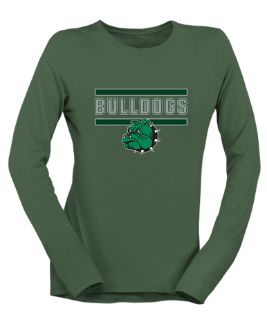 Trimble Bulldogs Mascot Mascot #5 Women's LS T-Shirt