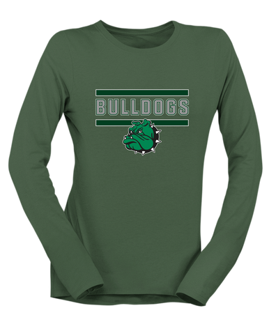 Trimble Bulldogs Mascot Mascot #5 Women's Premium LS T-Shirt