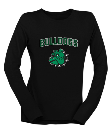 Trimble Bulldogs Mascot Mascot #6 Women's Premium LS T-Shirt