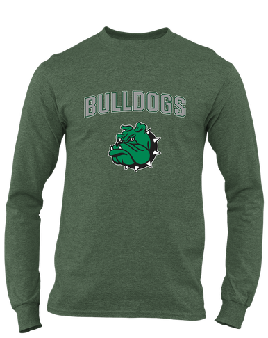 Trimble Bulldogs Mascot Mascot #6 Men's Premium LS T-Shirt