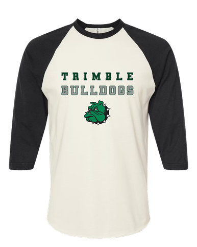 Trimble Bulldogs Mascot Spirit Women's Baseball T-Shirt