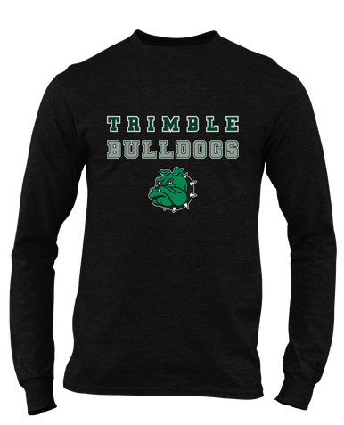 Trimble Bulldogs Mascot Spirit Men's LS T-Shirt