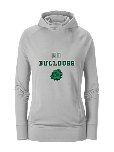 Trimble Bulldogs Mascot Go Team Women's Hoodie