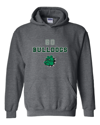 Trimble Bulldogs Mascot Go Team Men's Hoodie