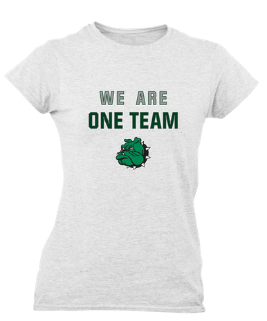 Trimble Bulldogs Mascot We Are One Team Women's Premium SS T-Shirt
