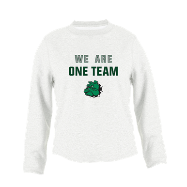 Trimble Bulldogs Mascot We Are One Team Women's Sweatshirt
