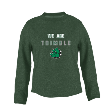 Trimble Bulldogs Mascot We Are Women's Sweatshirt