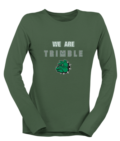 Trimble Bulldogs Mascot We Are Women's LS T-Shirt