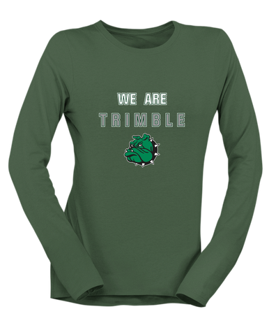 Trimble Bulldogs Mascot We Are Women's Premium LS T-Shirt