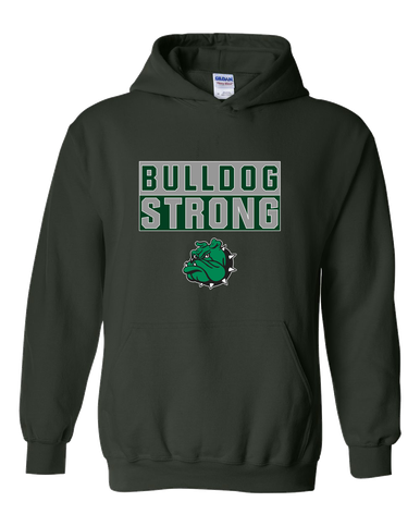 Trimble Bulldogs Mascot Strong #1 Men's Hoodie
