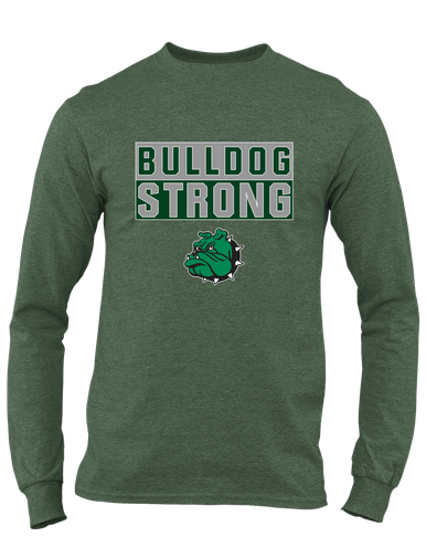 Trimble Bulldogs Mascot Strong #1 Men's LS T-Shirt
