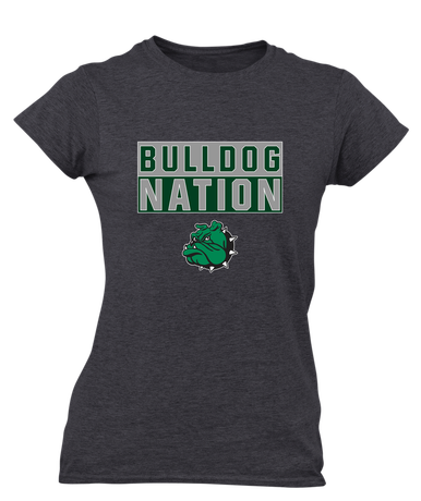 Trimble Bulldogs Mascot Nation #1 Women's Premium SS T-Shirt