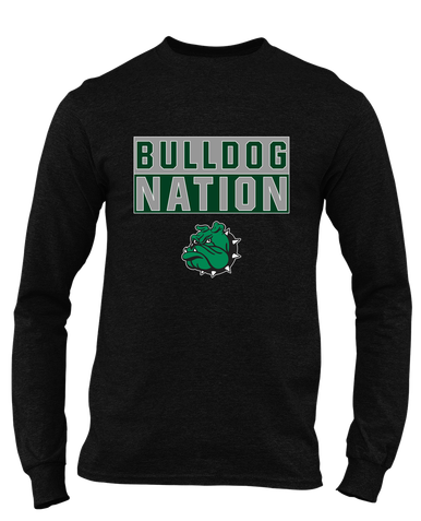 Trimble Bulldogs Mascot Nation #1 Men's Premium LS T-Shirt